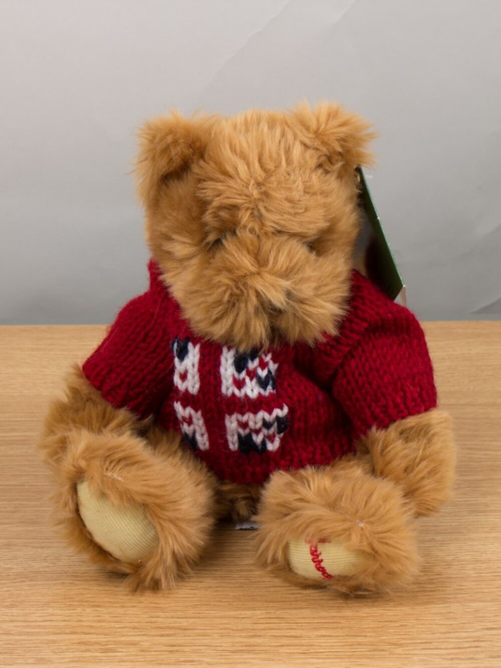 Harrods Teddy Bear Plush Stuffed Animal With Union Jack Red Sweater With Tags
